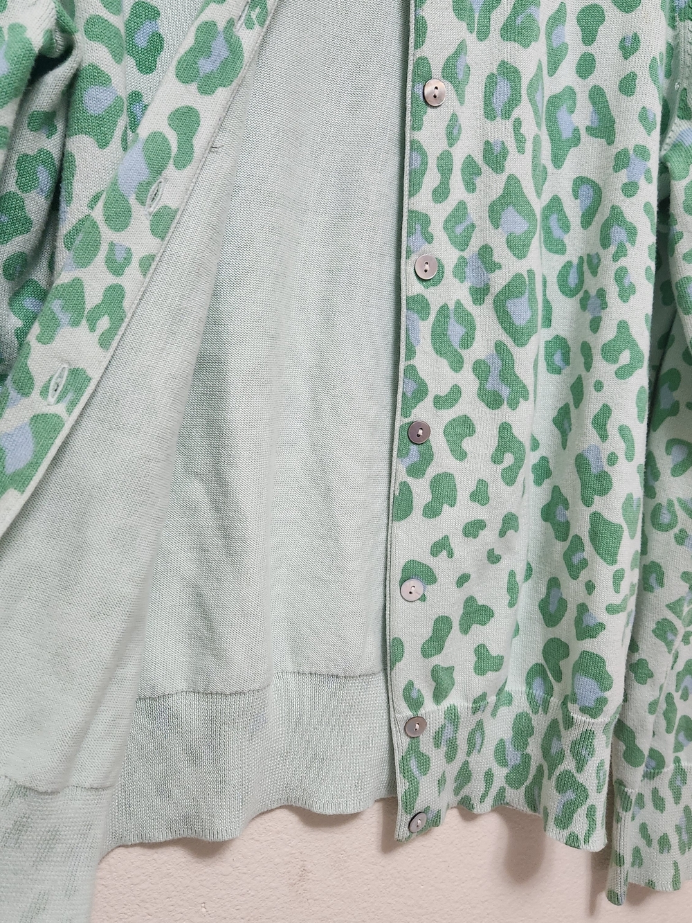 Lands' End Mint Green Knit Sweater - Picture 5 of 10